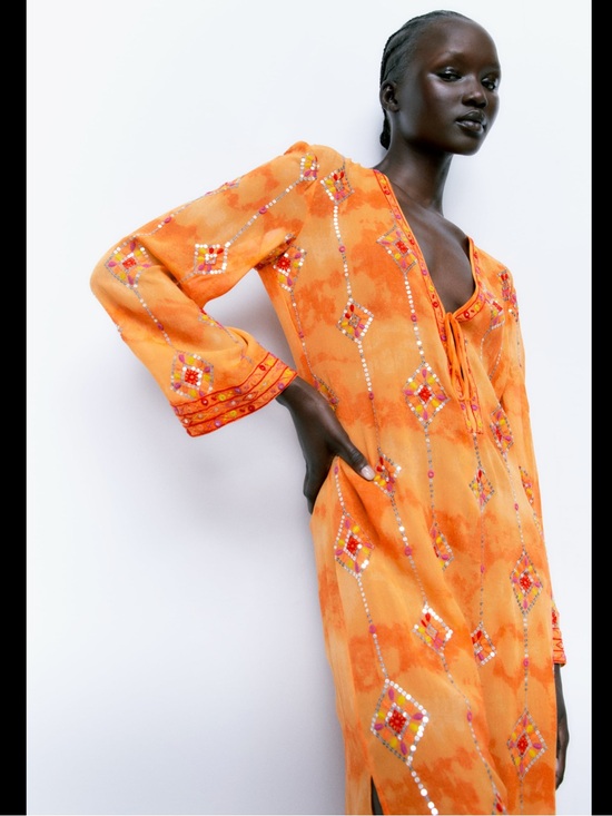 Zara Dresses & Skirts - Zara shimmery tunic dress limited edition